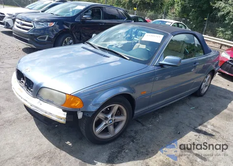 2002 BMW 325Ci z USA, uszkodzony, nr VIN WBABS33402PG85601